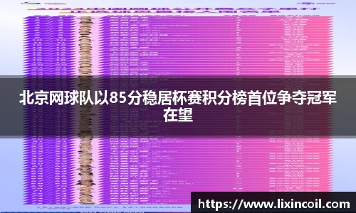 北京网球队以85分稳居杯赛积分榜首位争夺冠军在望